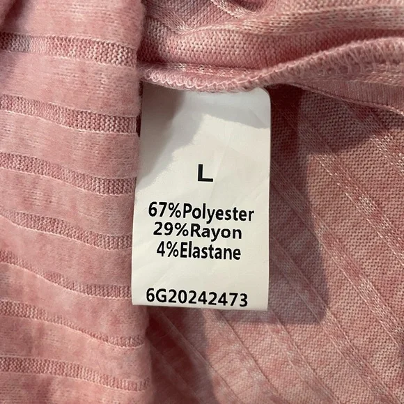 Pink Off-Shoulder Ribbed Dress - Picture 3 of 4